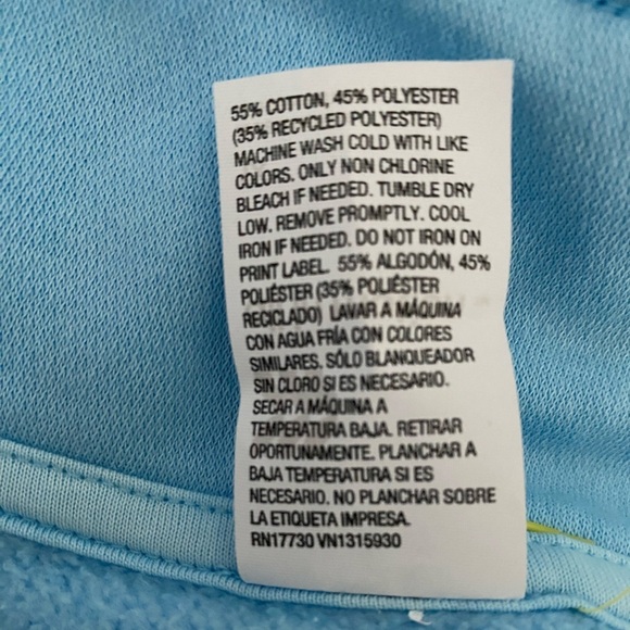 All In Motion Blue Mock Neck 1/2 Zip Core Fleece Sweatshirt NWT Size 1X - Picture 5 of 6